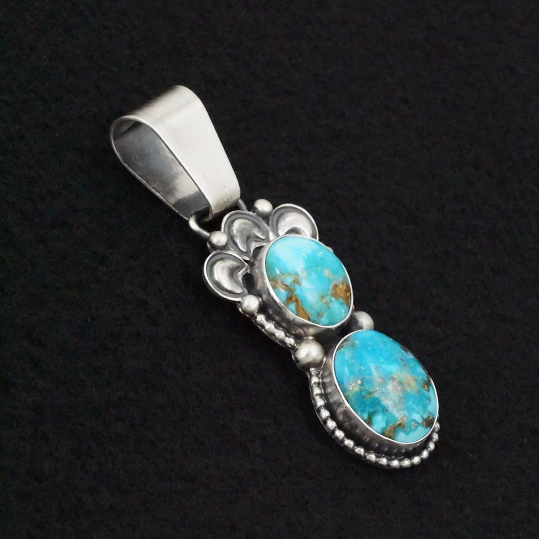Paul Livingston Turquoise & Sterling Silver Pendant