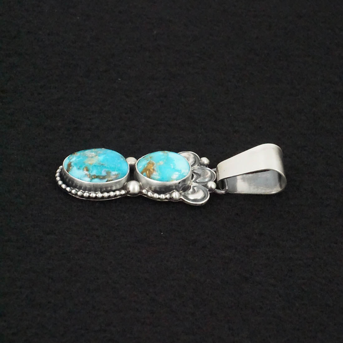 Paul Livingston Turquoise & Sterling Silver Pendant