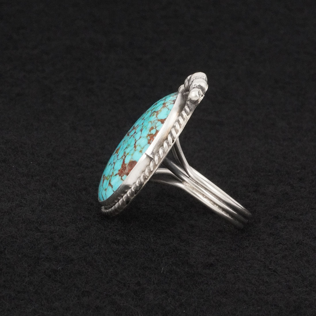 Rena Begay Turquoise & Sterling Silver Ring Size 10