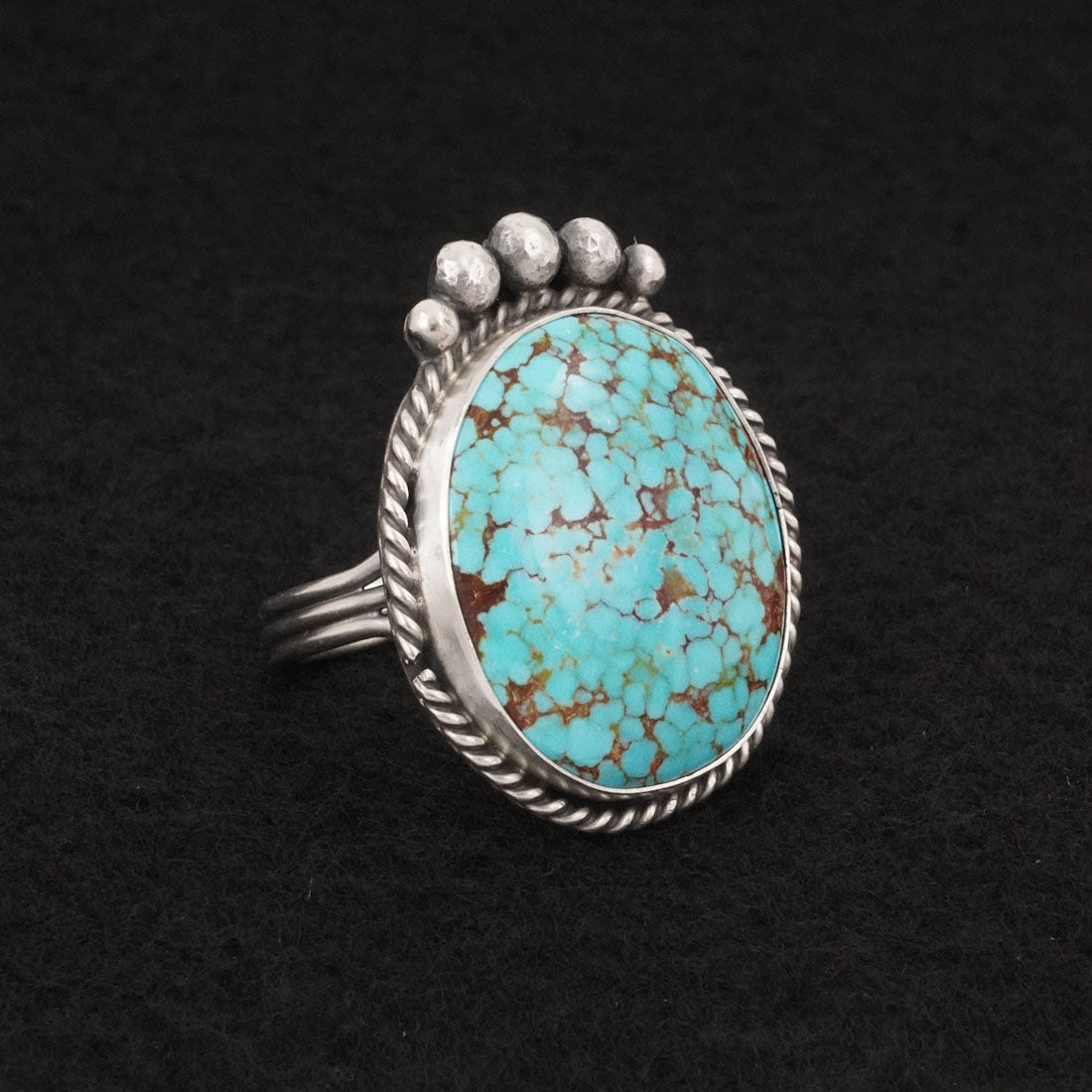 Rena Begay Turquoise & Sterling Silver Ring Size 10