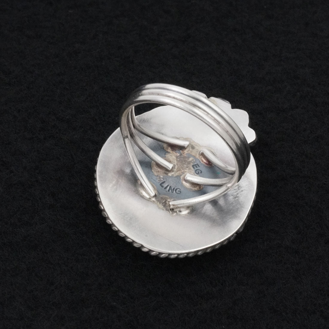 Rena Begay Turquoise & Sterling Silver Ring Size 10