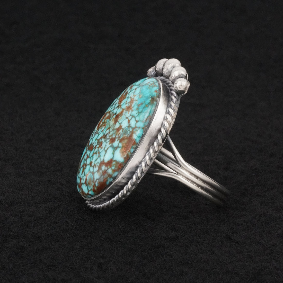 Rena Begay Turquoise & Sterling Silver Ring Size 10