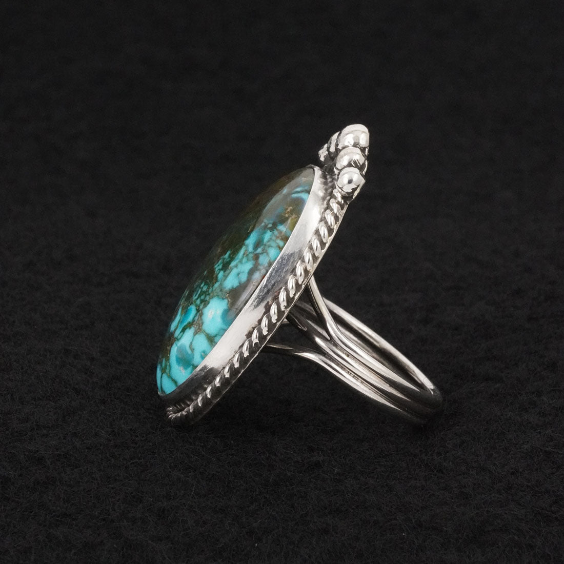 Rena Begay Turquoise & Sterling Silver Ring Size 7