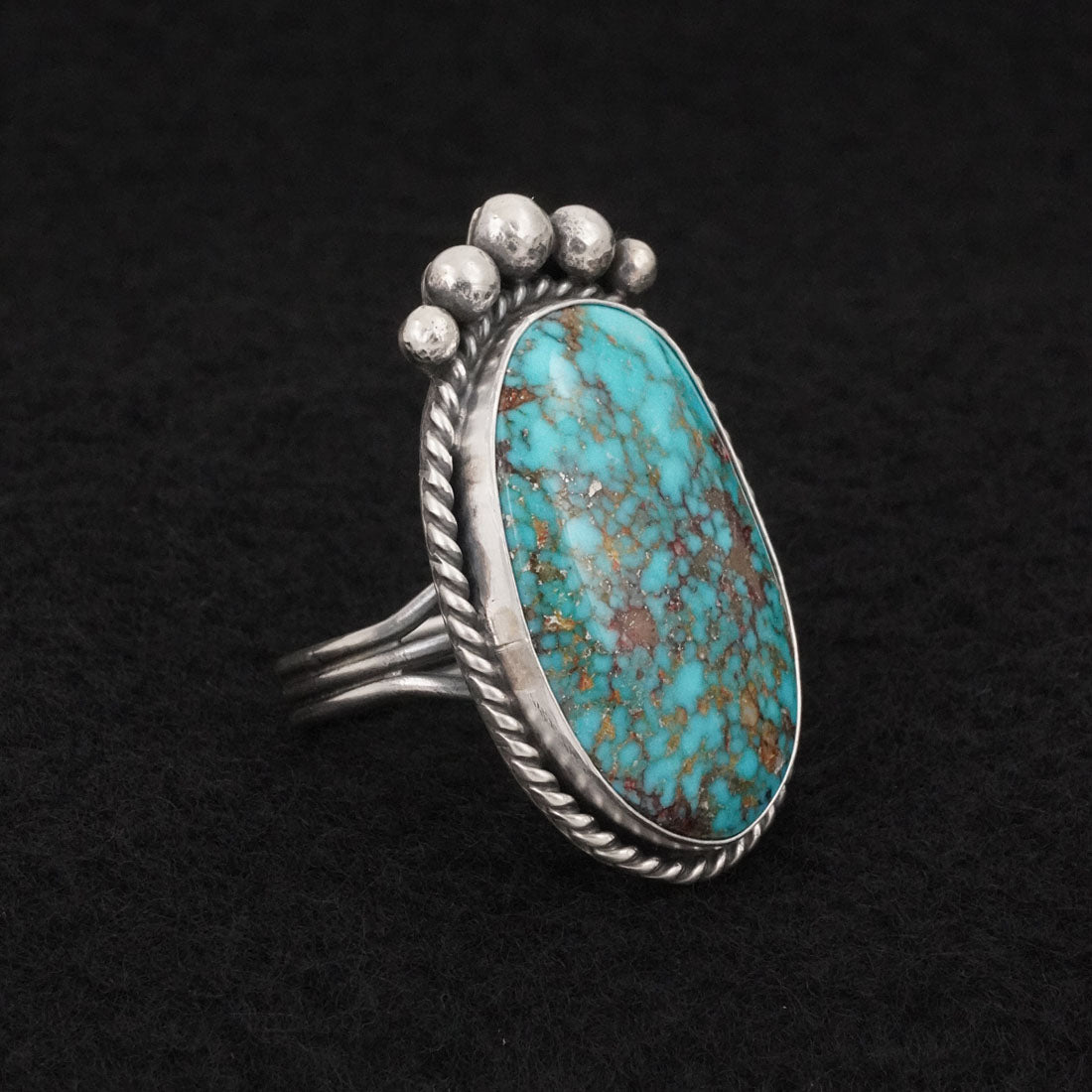 Rena Begay Turquoise & Sterling Silver Ring Size 7