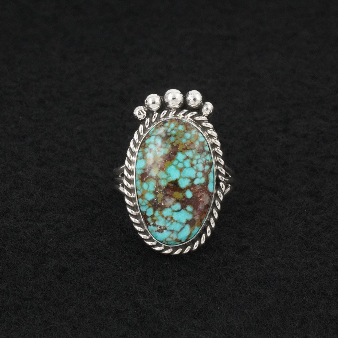 Rena Begay Turquoise & Sterling Silver Ring Size 6.5