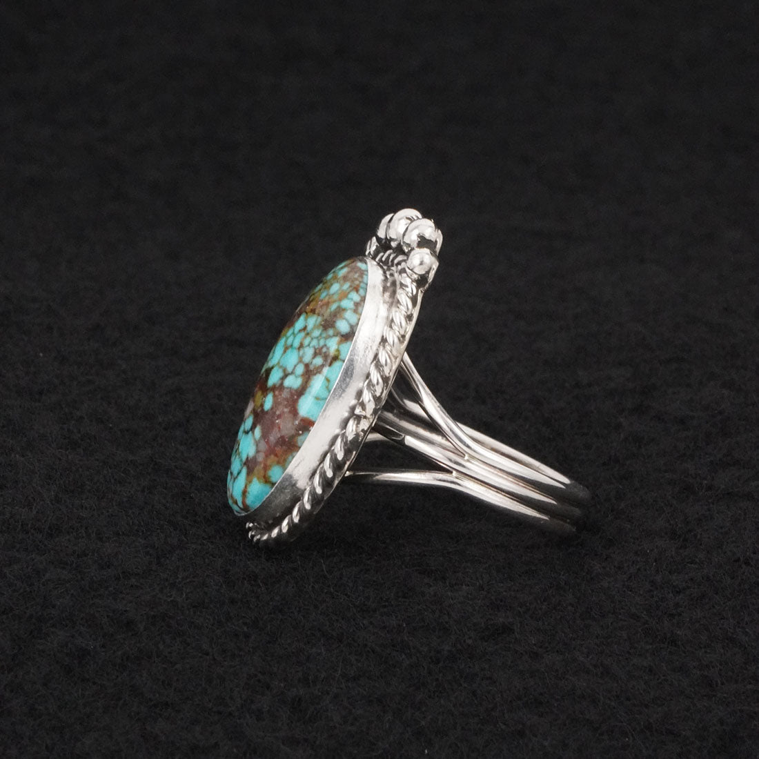Rena Begay Turquoise & Sterling Silver Ring Size 6.5