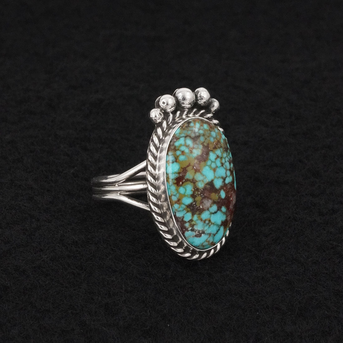 Rena Begay Turquoise & Sterling Silver Ring Size 6.5