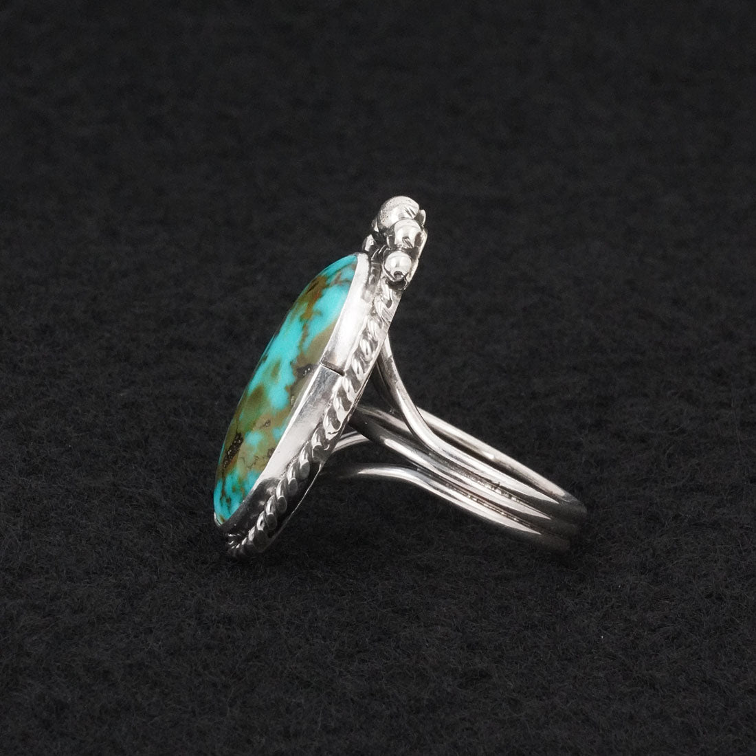 Rena Begay Turquoise & Sterling Silver Ring Size 7