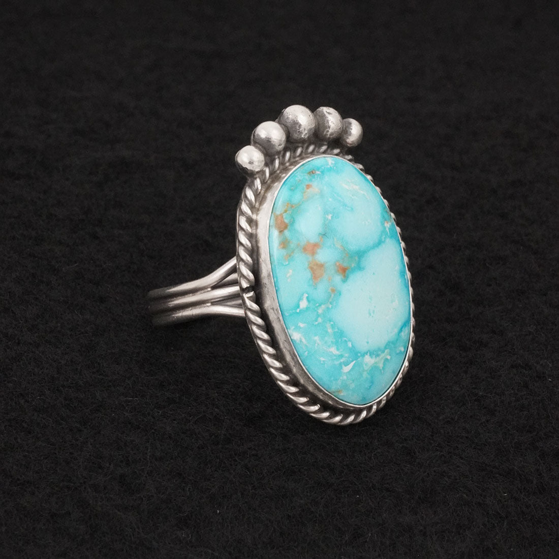 Rena Begay Turquoise & Sterling Silver Ring Size 9