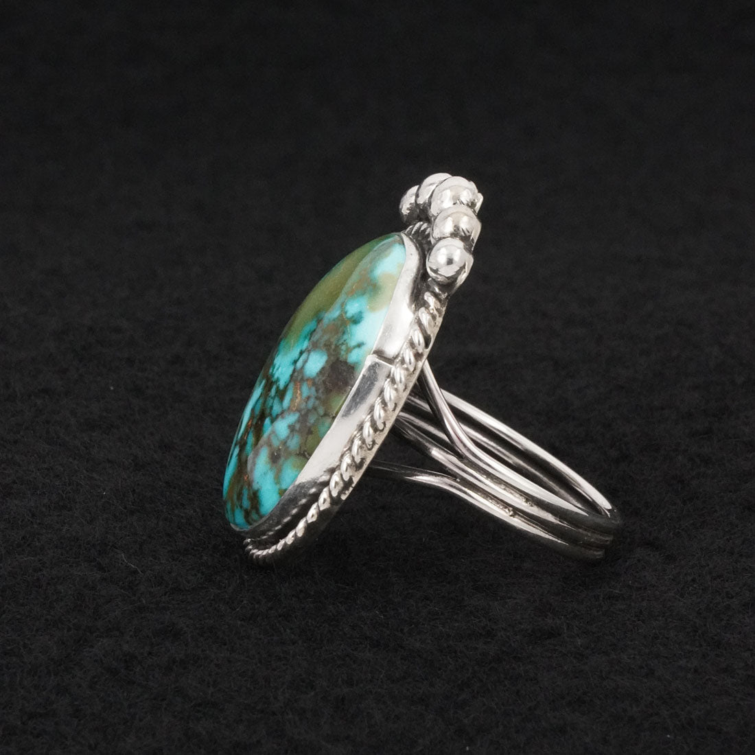 Rena Begay Turquoise & Sterling Silver Ring Size 9
