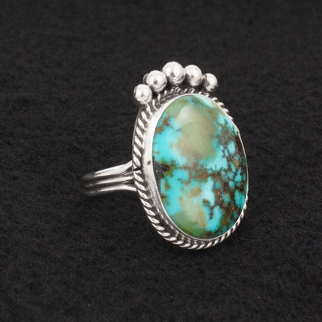 Rena Begay Turquoise & Sterling Silver Ring Size 9