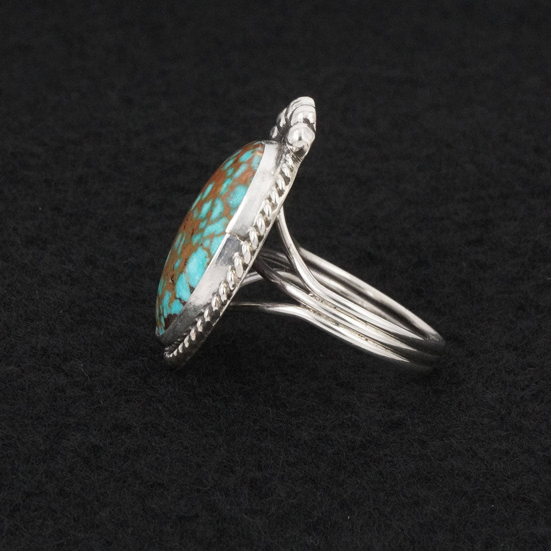 Rena Begay Turquoise & Sterling Silver Ring Size 9