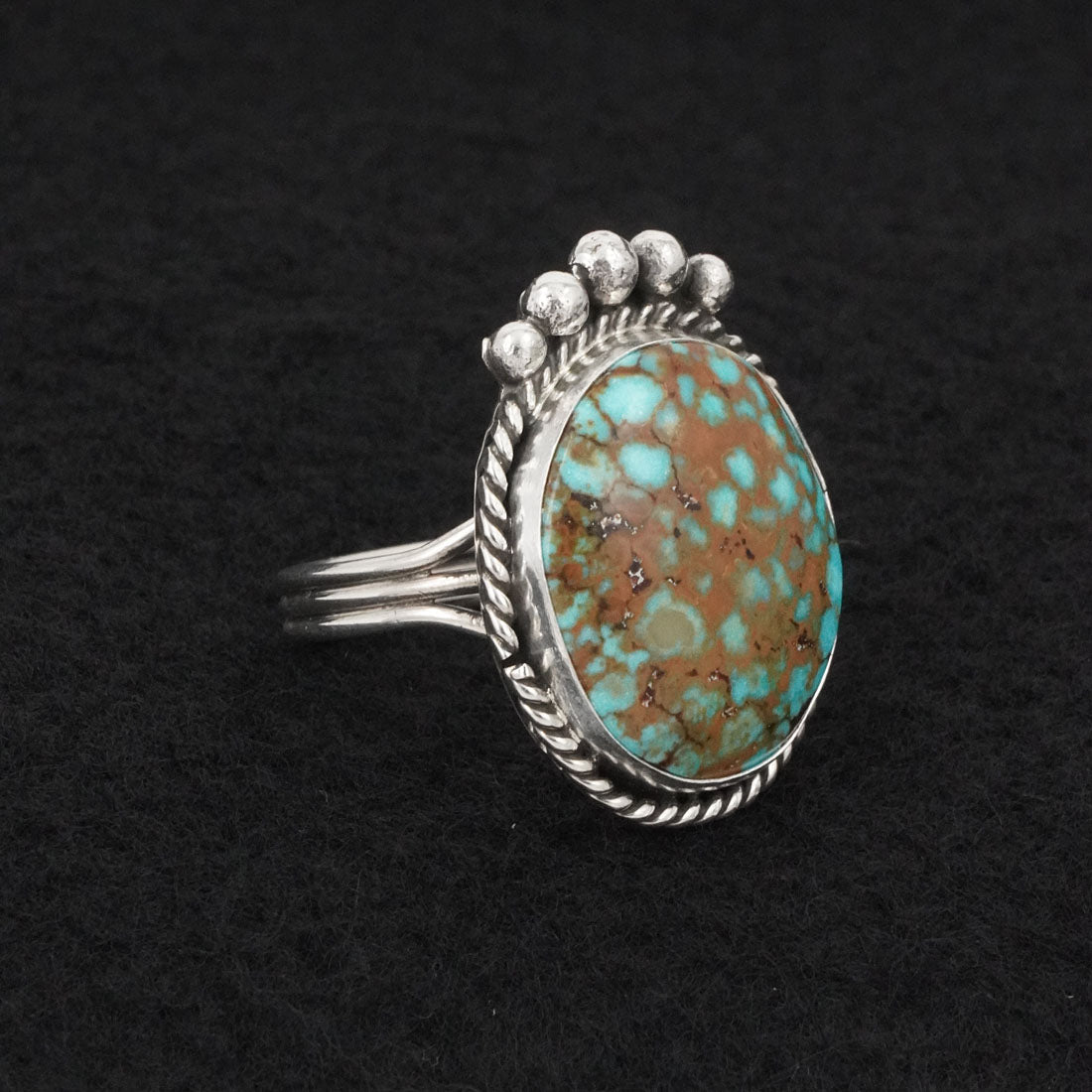 Rena Begay Turquoise & Sterling Silver Ring Size 9