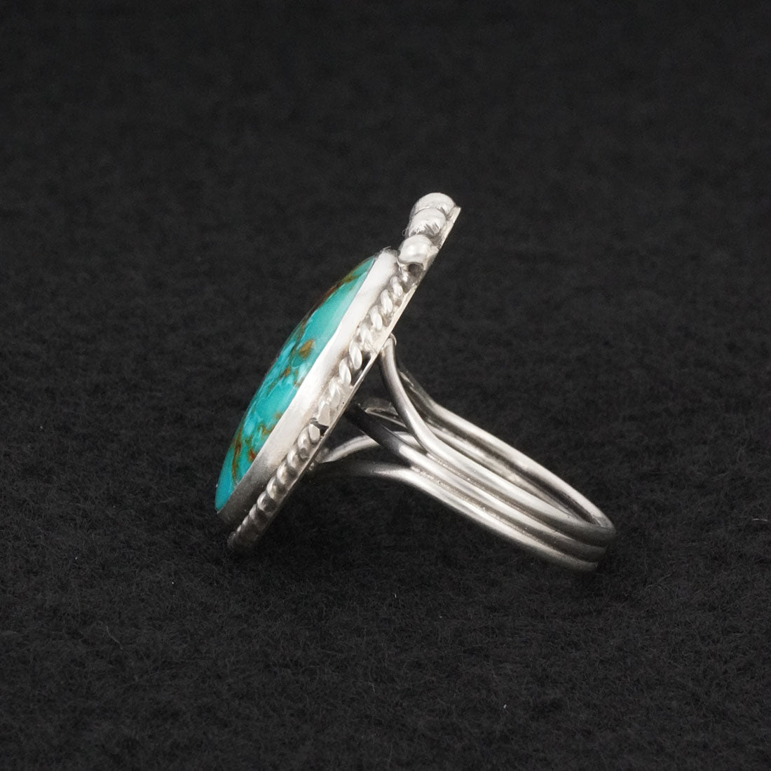 Rena Begay Turquoise & Sterling Silver Ring Size 10
