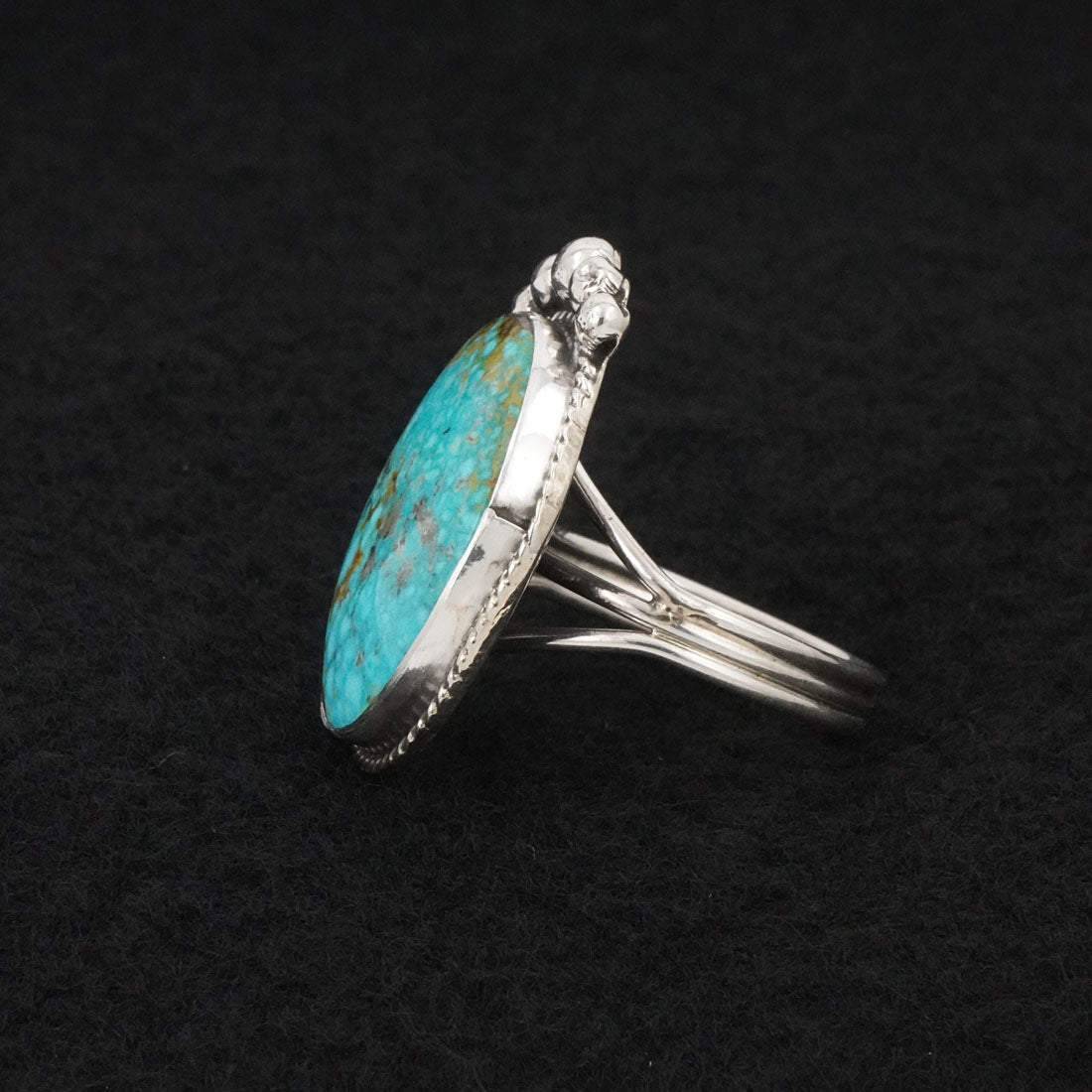 Rena Begay Turquoise & Sterling Silver Ring Size 10