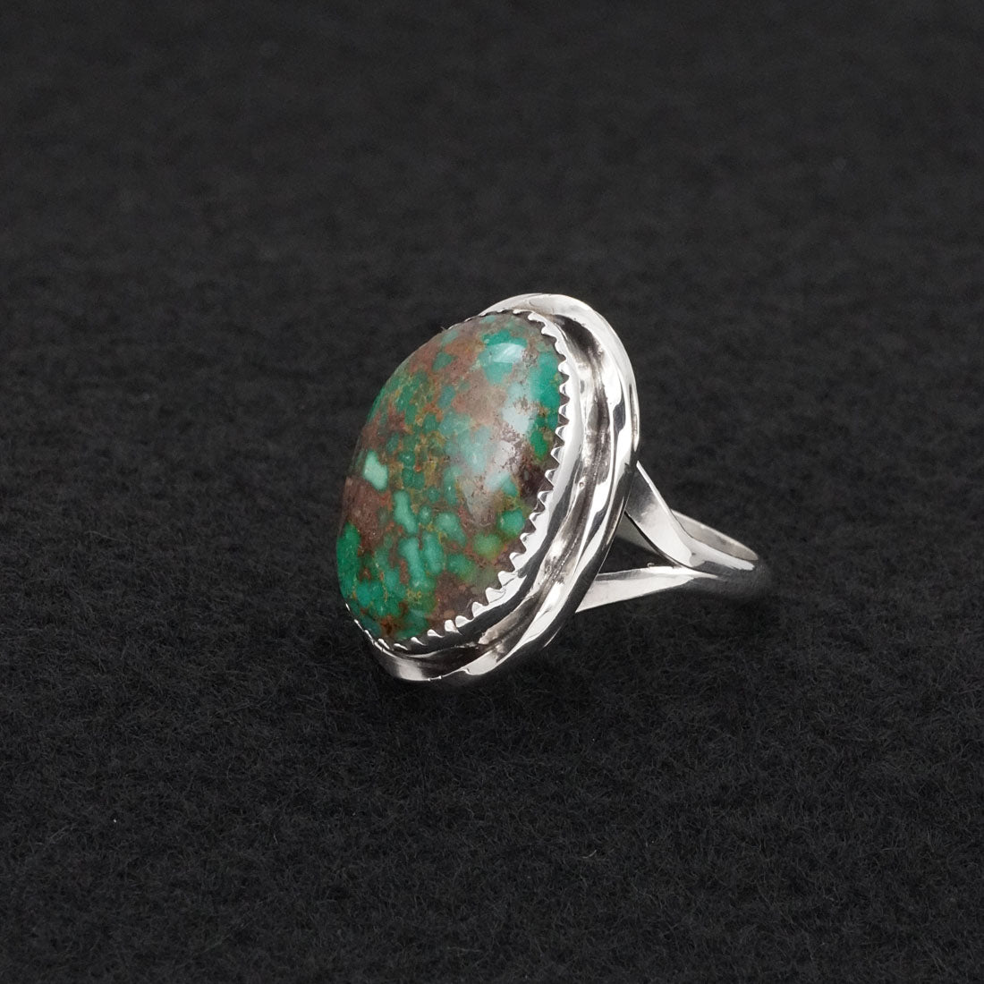 Ernest Hawthorne Turquoise & Sterling Silver Ring Size 7