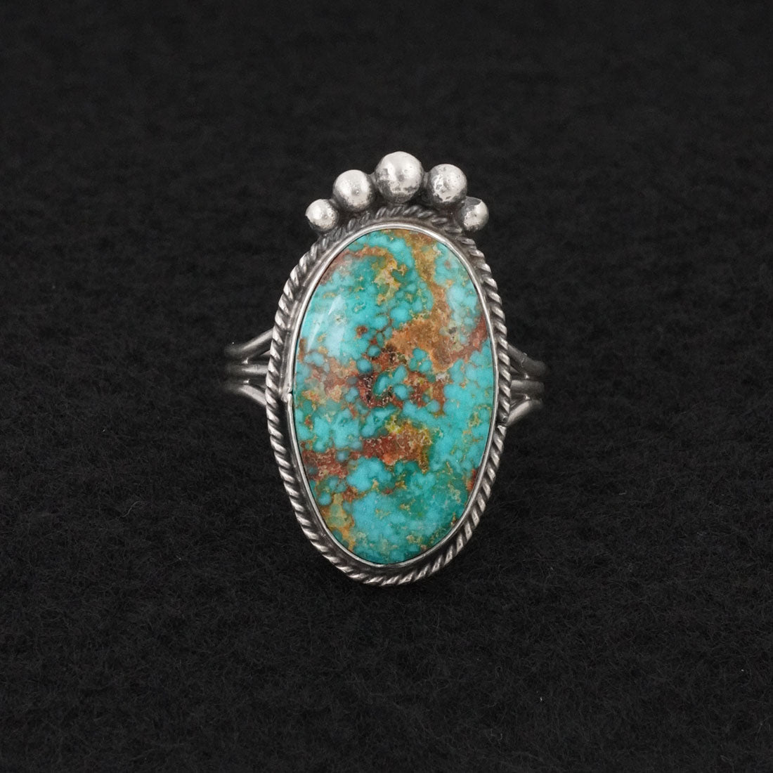 Rena Begay Turquoise & Sterling Silver Ring Size 10