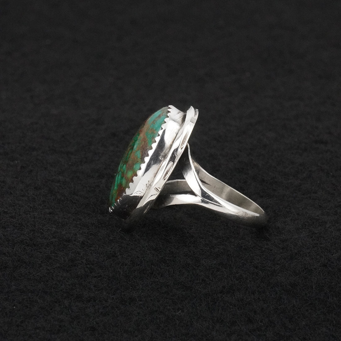 Ernest Hawthorne Turquoise & Sterling Silver Ring Size 7