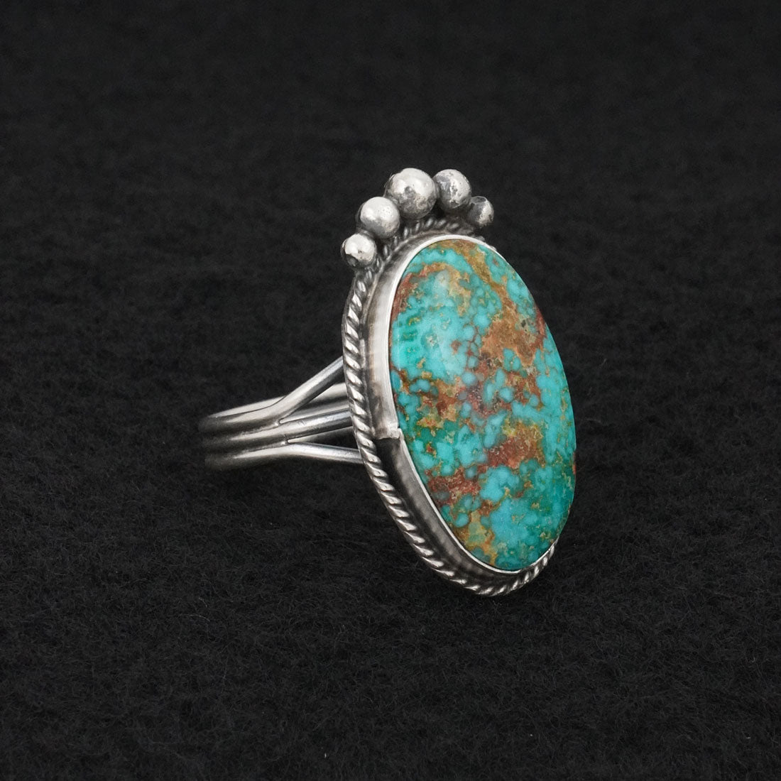 Rena Begay Turquoise & Sterling Silver Ring Size 10