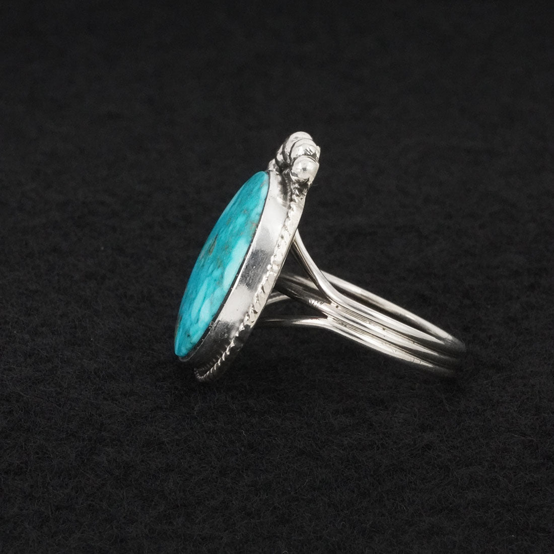 Rena Begay Turquoise & Sterling Silver Ring Size 10