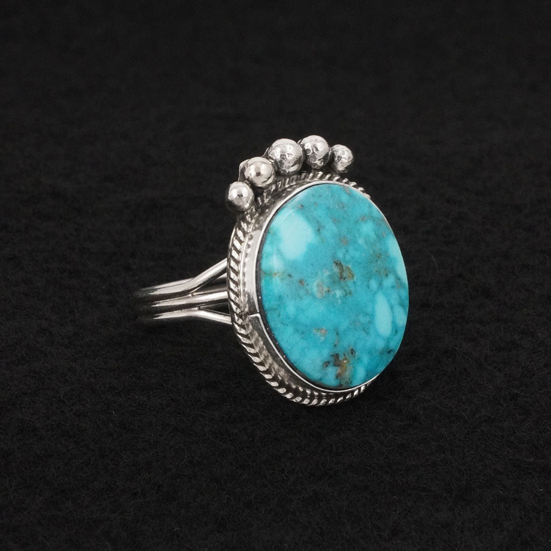 Rena Begay Turquoise & Sterling Silver Ring Size 10