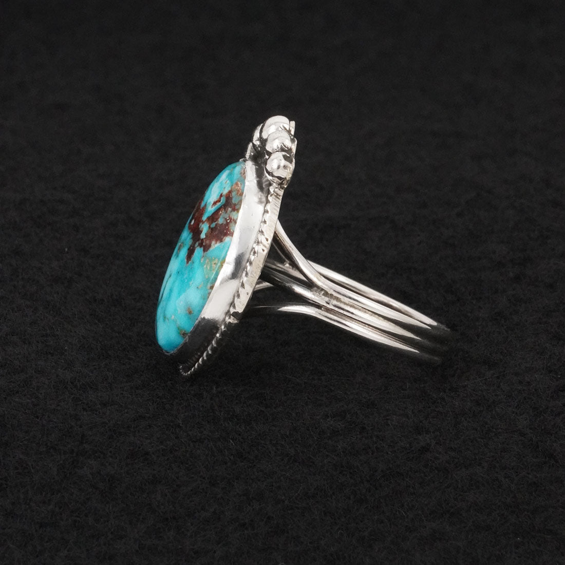 Rena Begay Turquoise & Sterling Silver Ring Size 9
