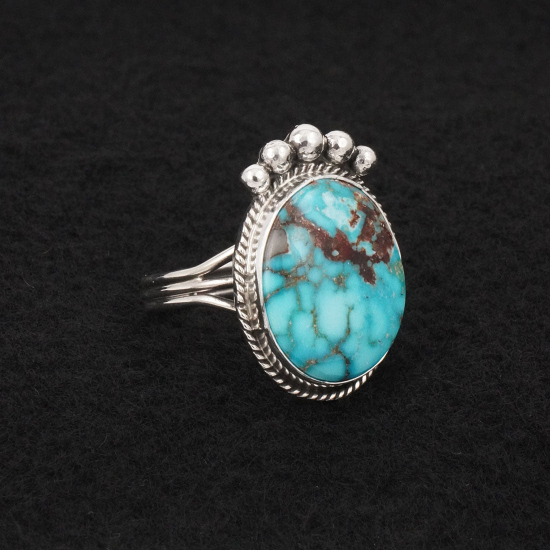 Rena Begay Turquoise & Sterling Silver Ring Size 9