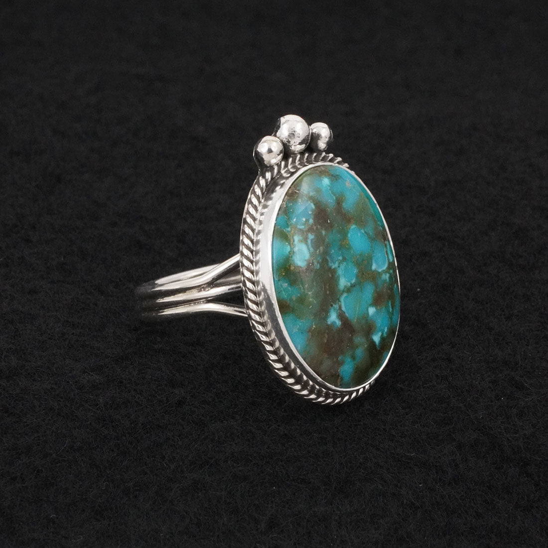 Rena Begay Turquoise & Sterling Silver Ring Size 9