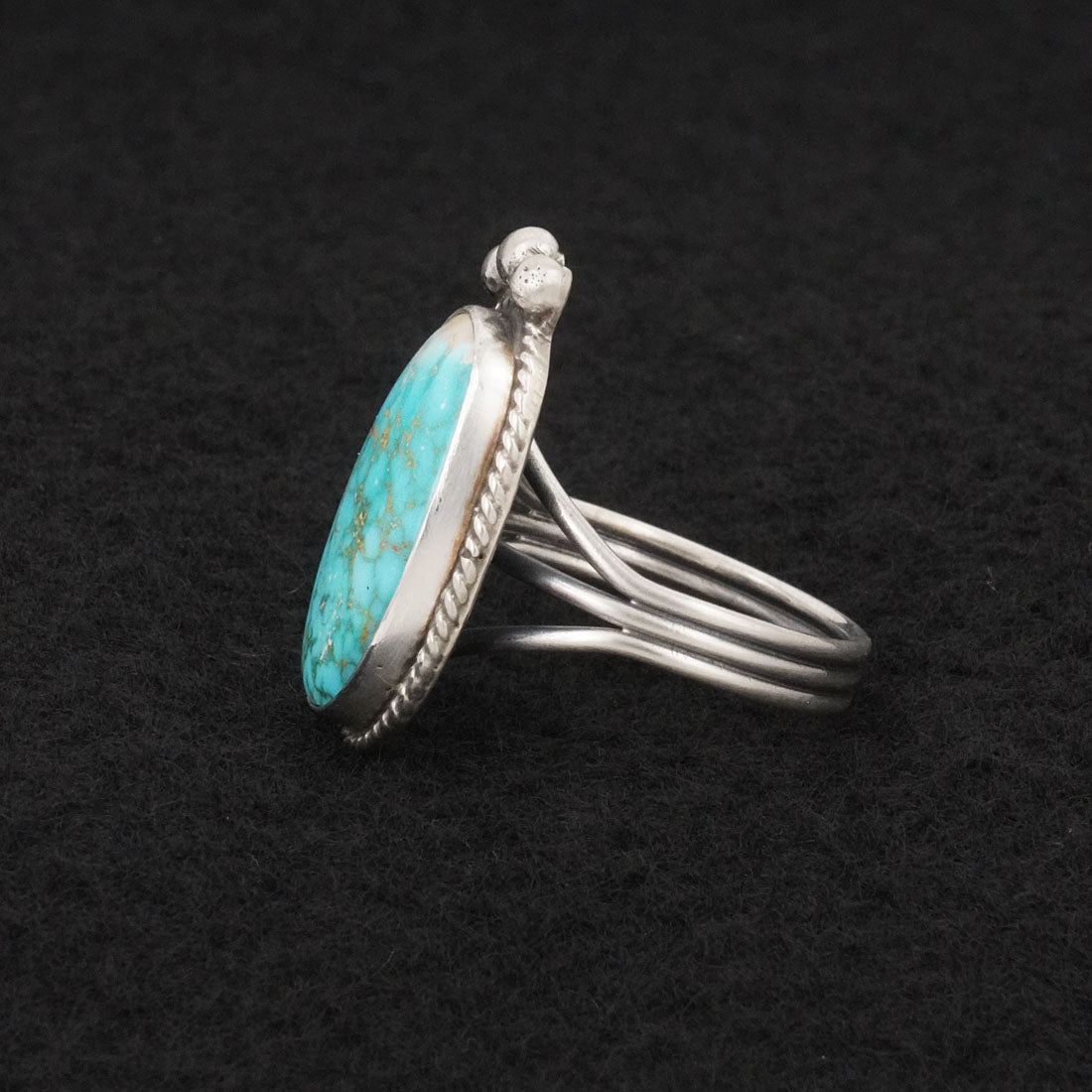 Rena Begay Turquoise & Sterling Silver Ring Size 9