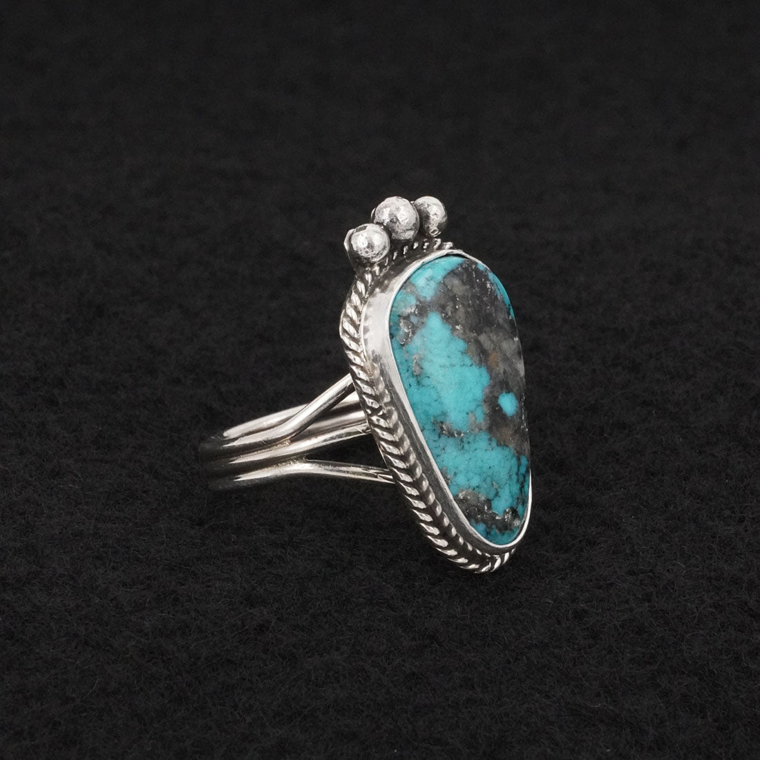 Rena Begay Turquoise & Sterling Silver Ring Size 7