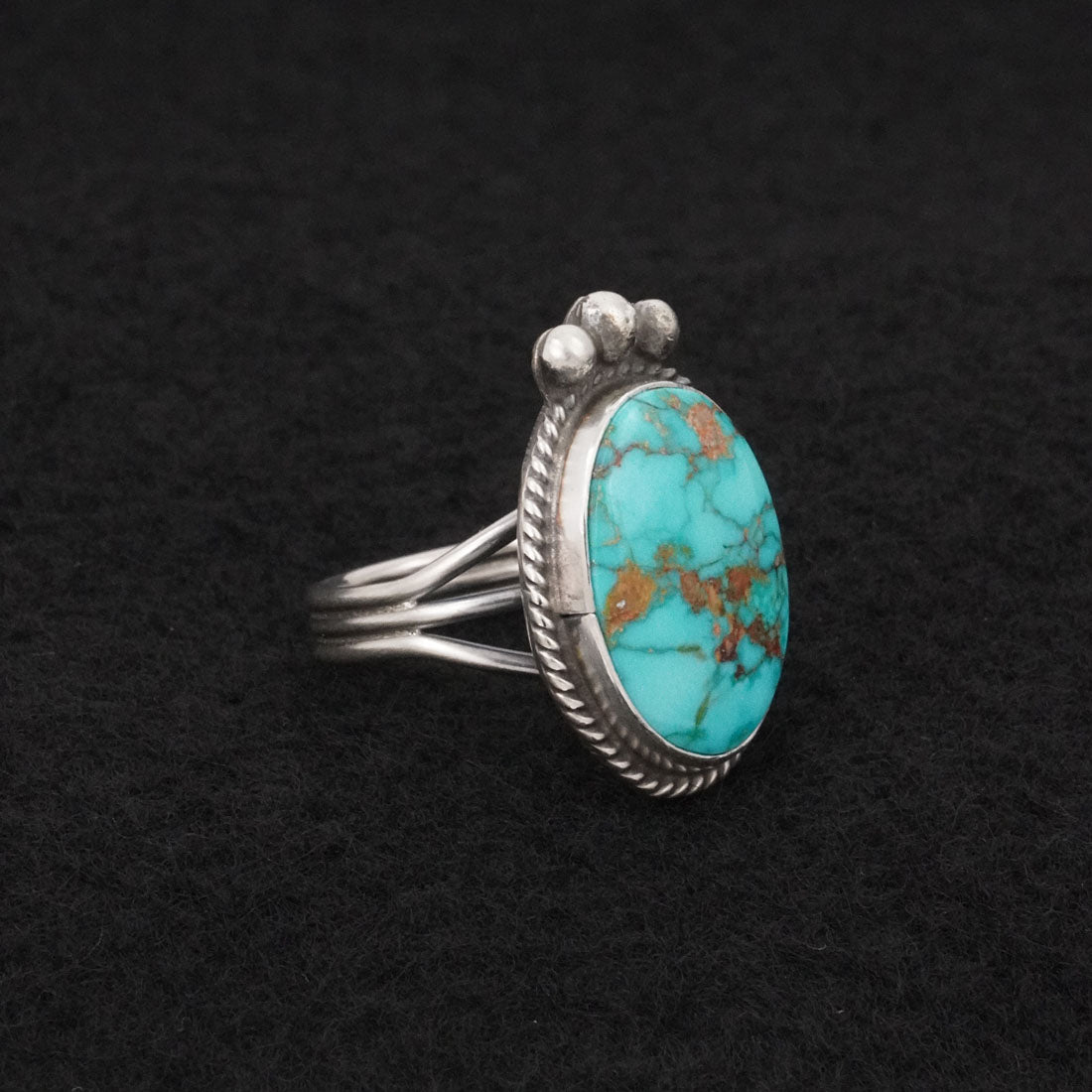Rena Begay Turquoise & Sterling Silver Ring Size 6