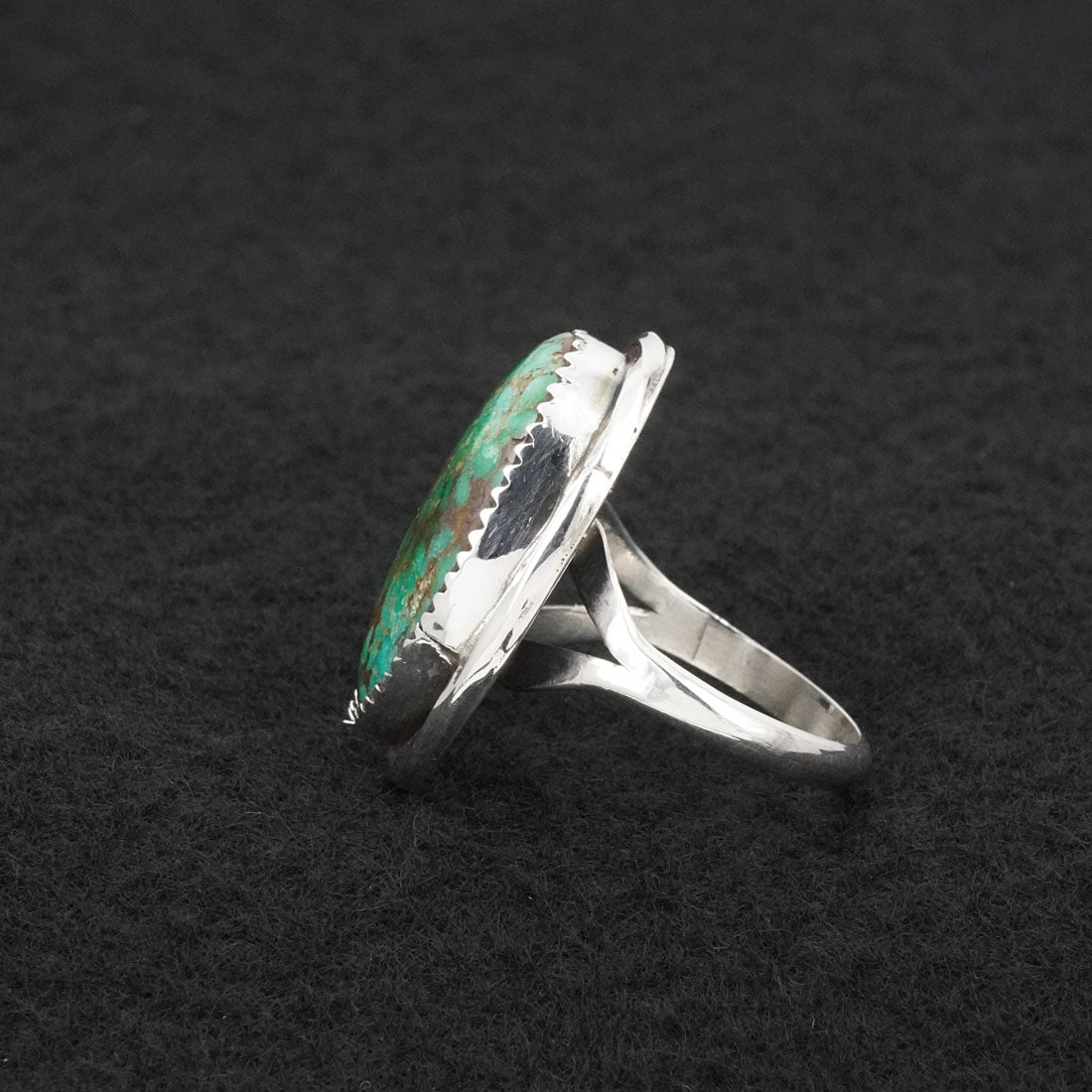 Ernest Hawthorne Turquoise & Sterling Silver Ring Size 8