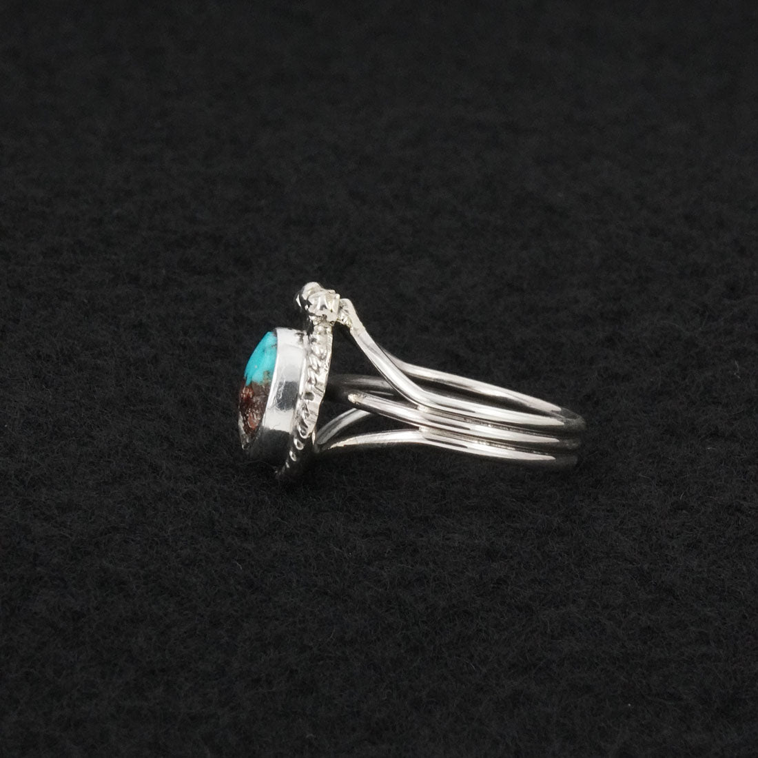 Rena Begay Turquoise & Sterling Silver Ring Size 6