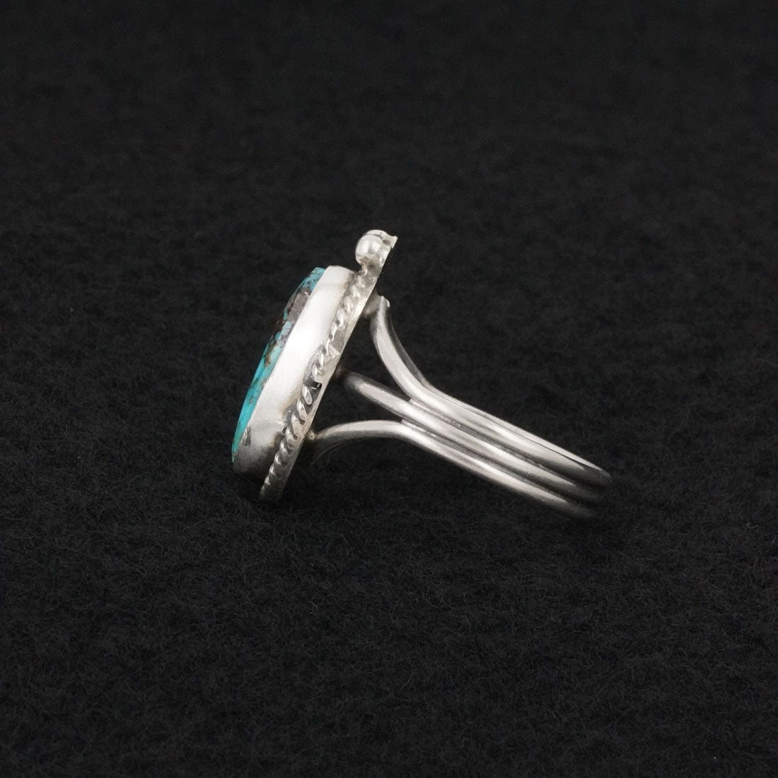 Rena Begay Turquoise & Sterling Silver Ring Size 7