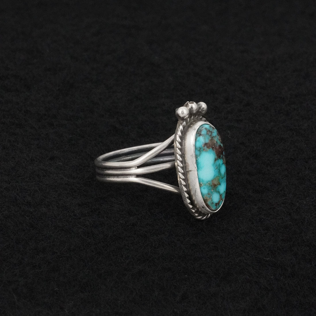 Rena Begay Turquoise & Sterling Silver Ring Size 7