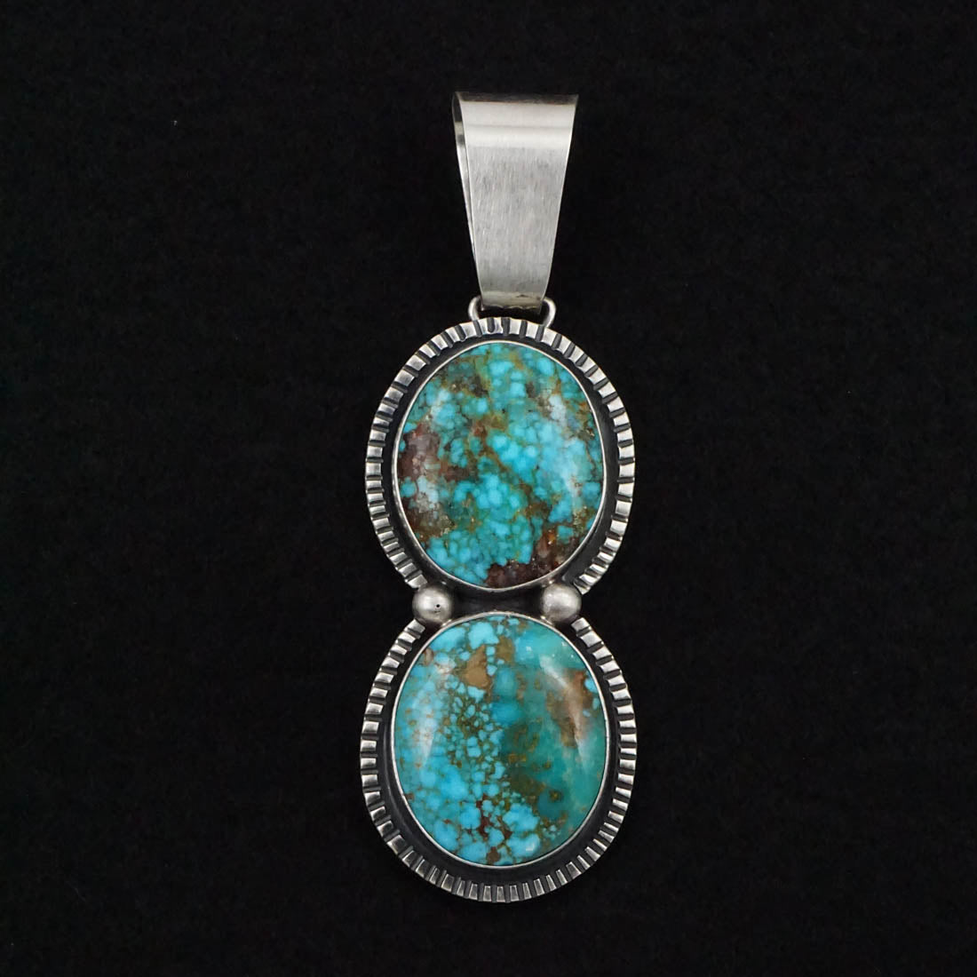 Paul Livingston Turquoise & Sterling Silver Pendant