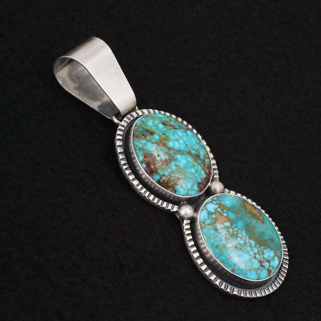 Paul Livingston Turquoise & Sterling Silver Pendant