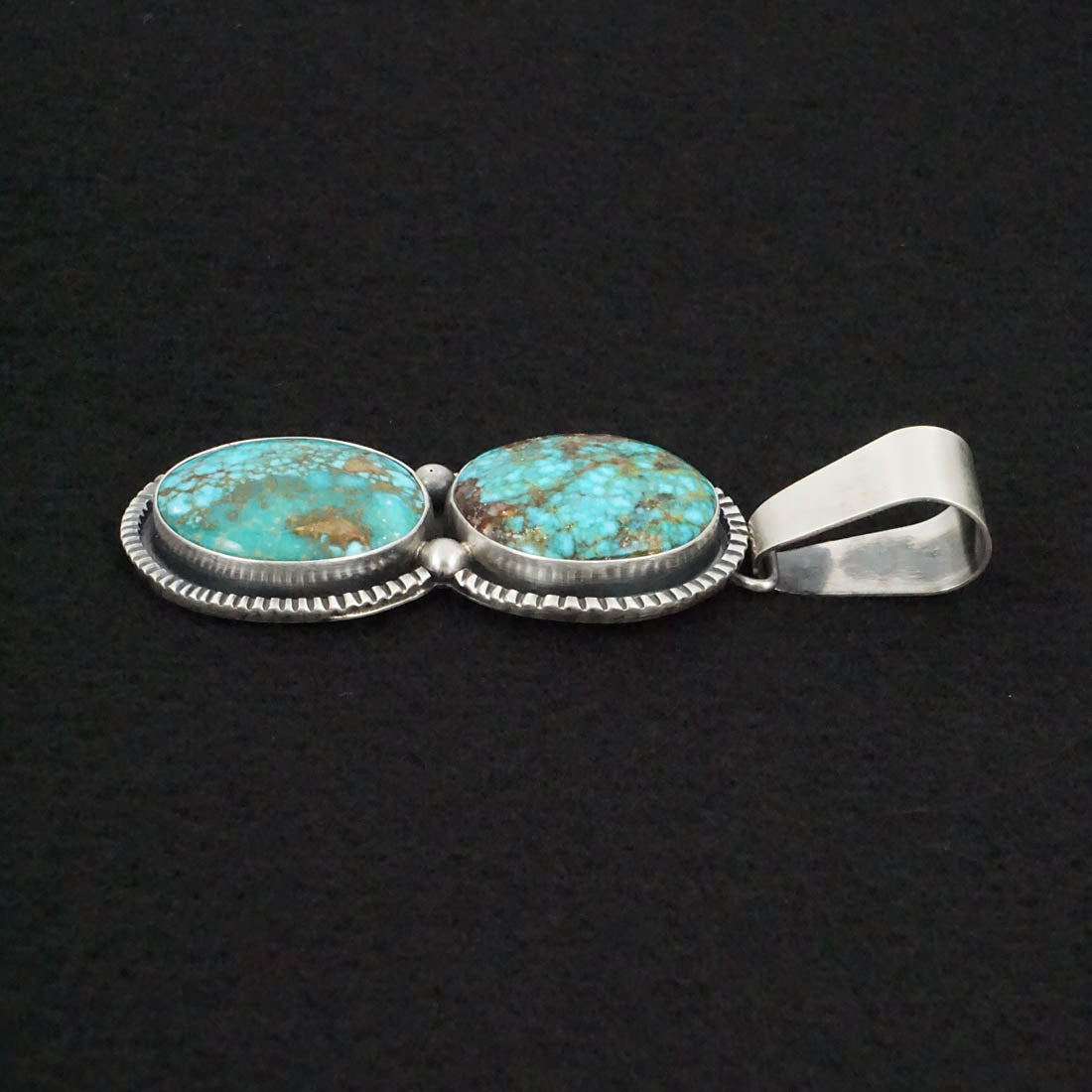 Paul Livingston Turquoise & Sterling Silver Pendant