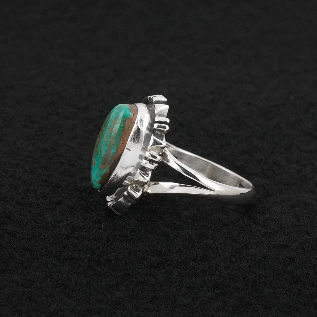 Randy Billy Turquoise & Sterling Silver Ring Size 9