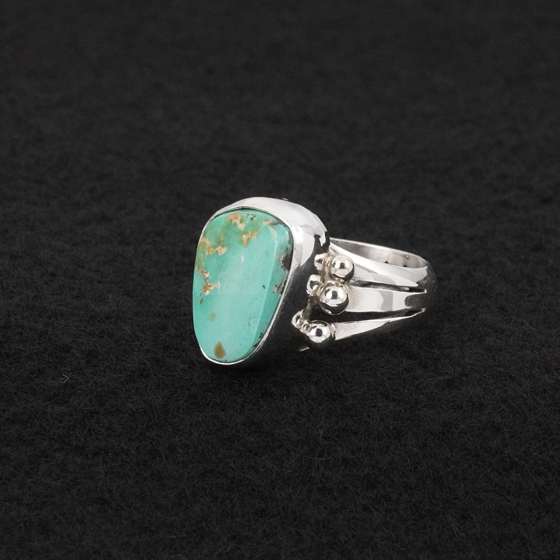 Randy Billy Turquoise & Sterling Silver Ring Size 6.5