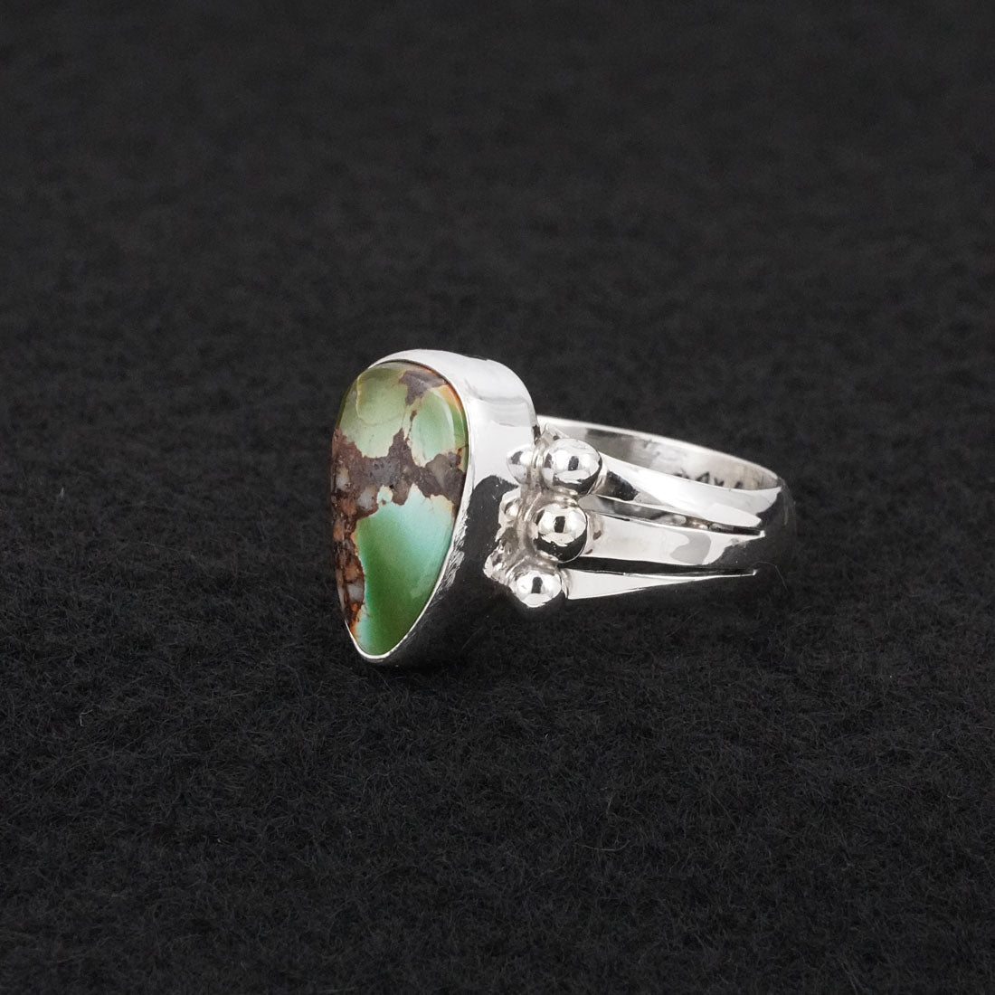 Randy Billy Turquoise & Sterling Silver Ring Size 7