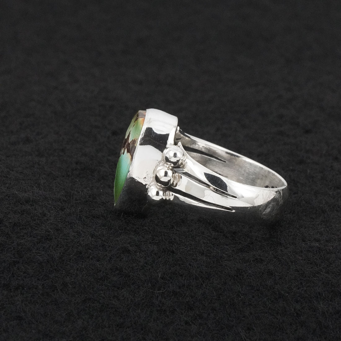 Randy Billy Turquoise & Sterling Silver Ring Size 7