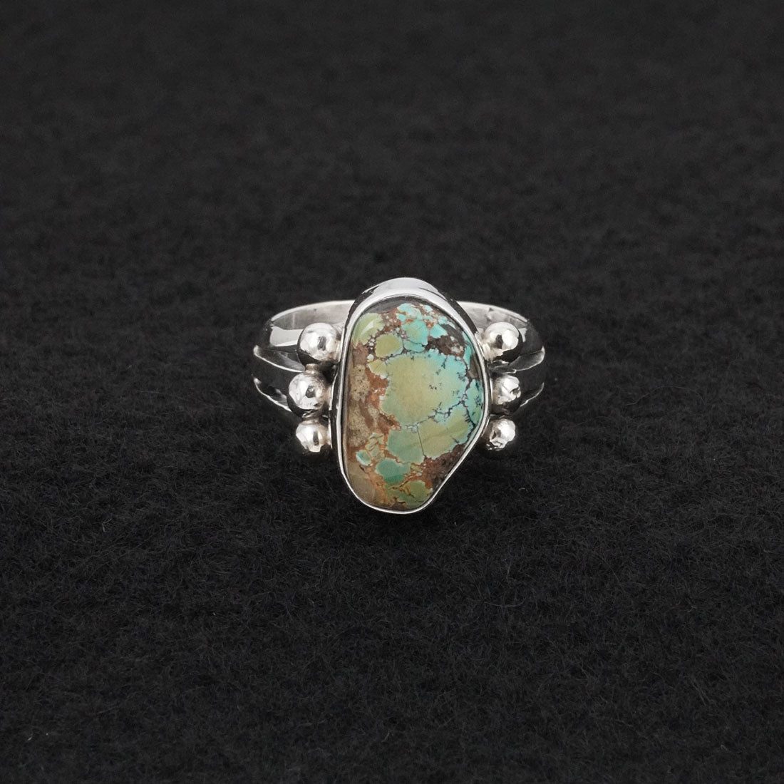 Randy Billy Turquoise & Sterling Silver Ring Size 6