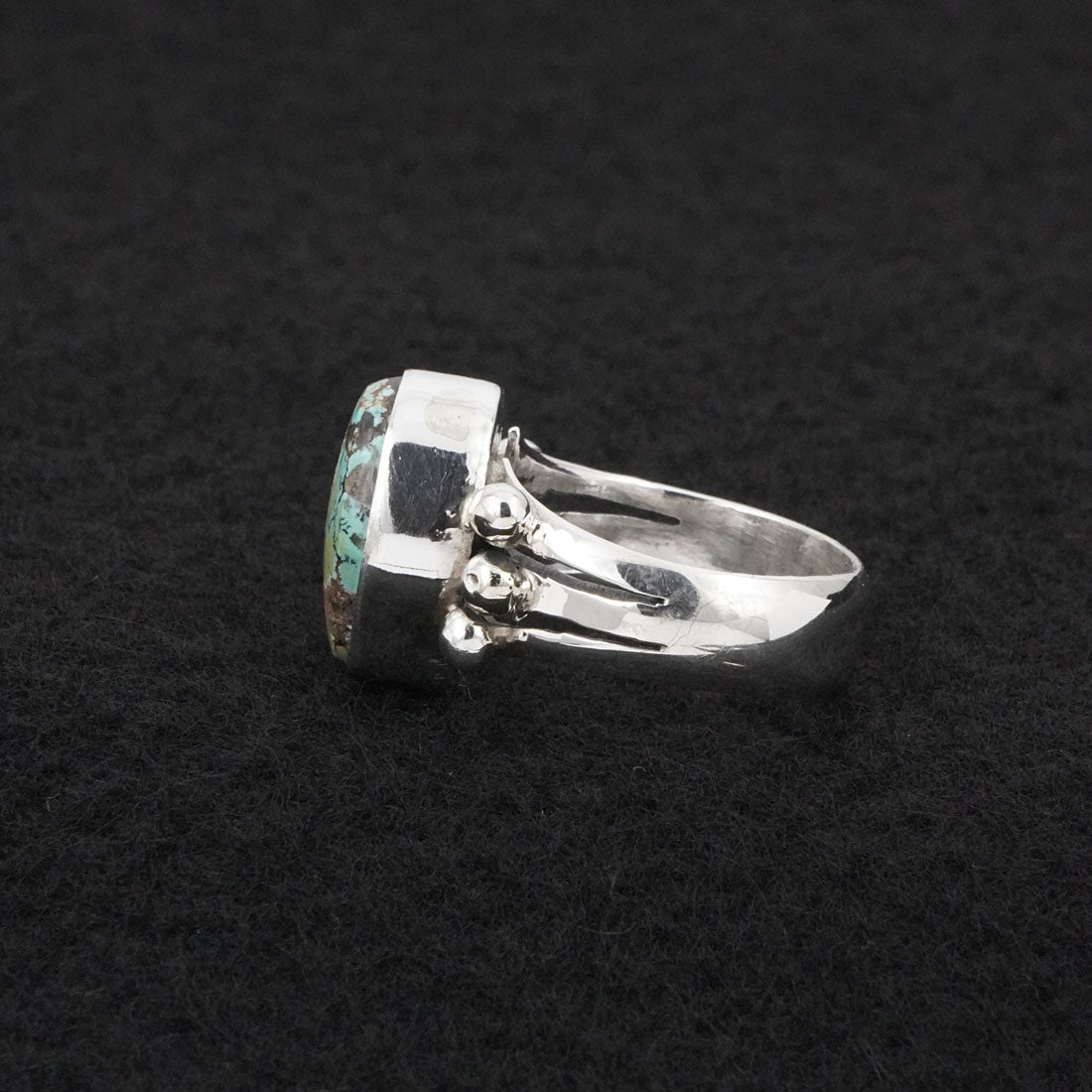Randy Billy Turquoise & Sterling Silver Ring Size 6