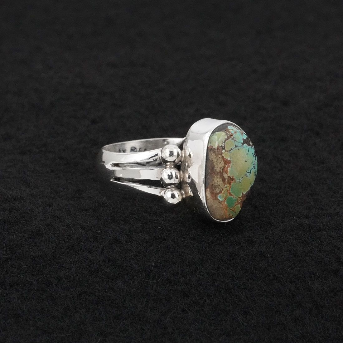Randy Billy Turquoise & Sterling Silver Ring Size 6
