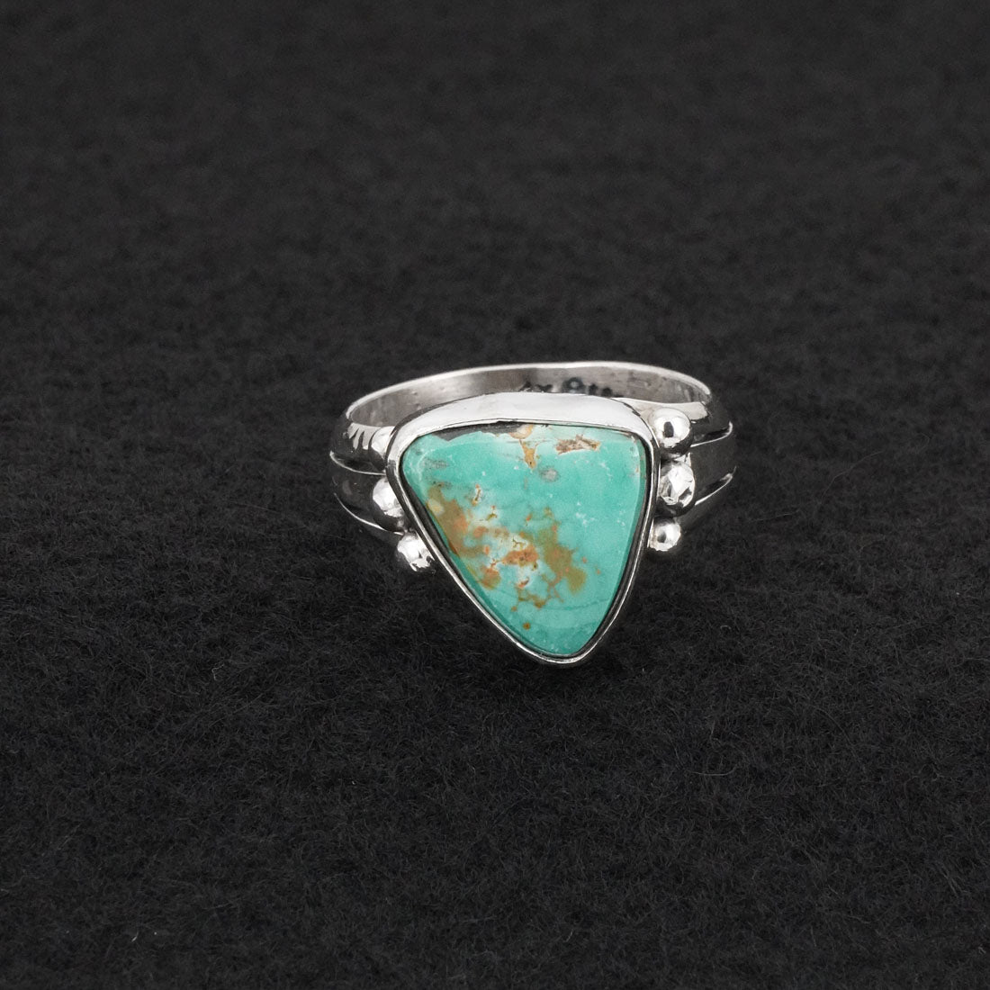 Randy Billy Turquoise & Sterling Silver Ring Size 9.5