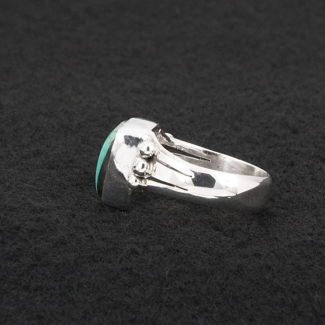 Randy Billy Turquoise & Sterling Silver Ring Size 9.5