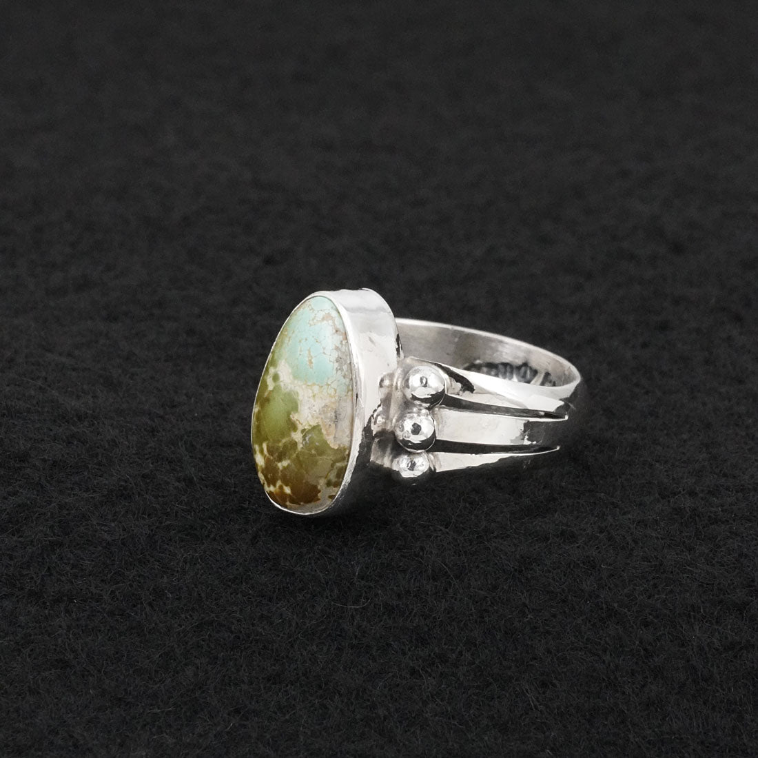 Randy Billy Turquoise & Sterling Silver Ring Size 7