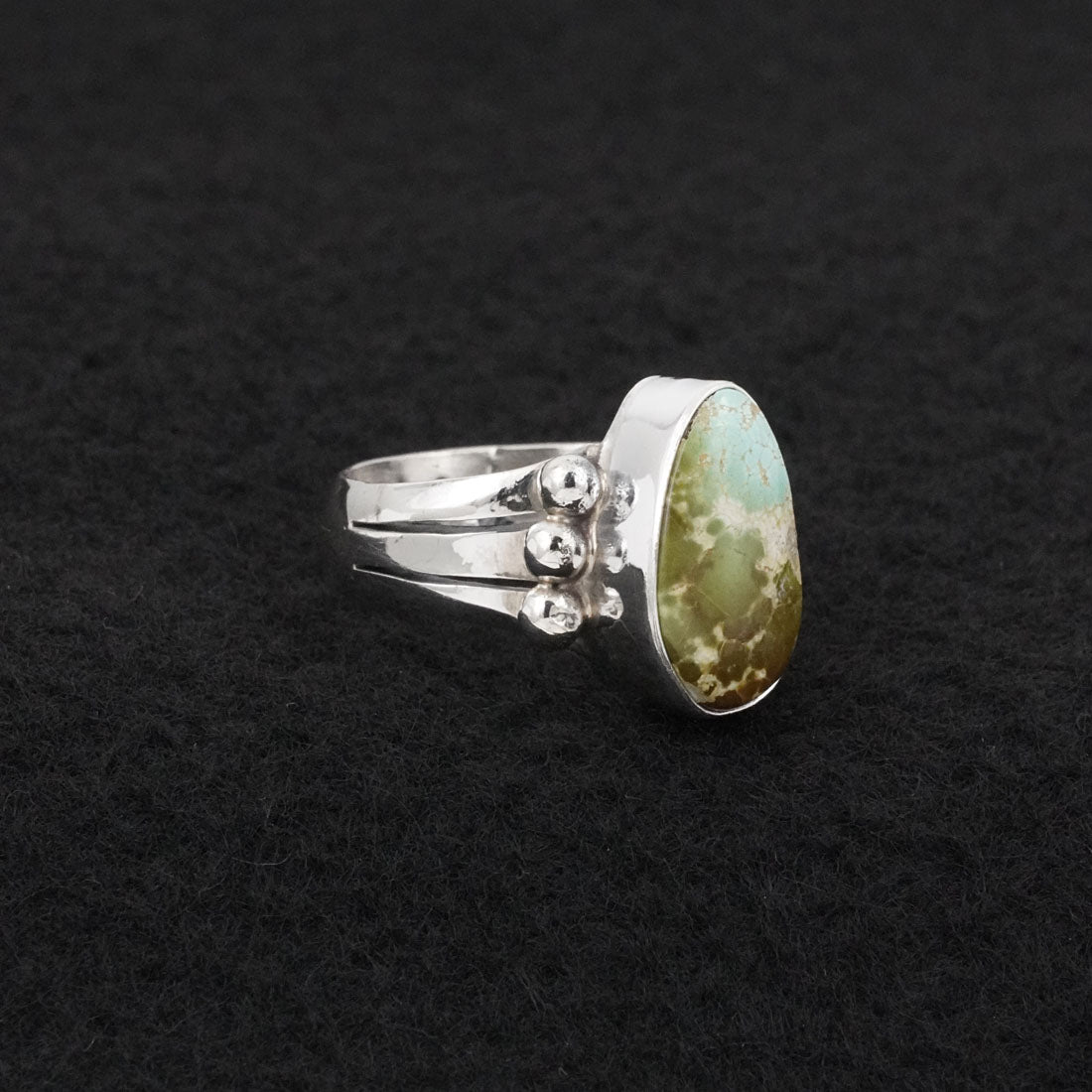 Randy Billy Turquoise & Sterling Silver Ring Size 7
