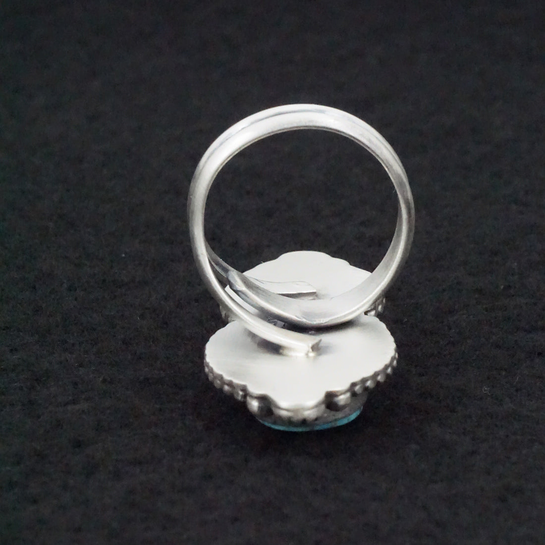 Kathleen Livingston Turquoise & Sterling Silver Ring Size Adjustable